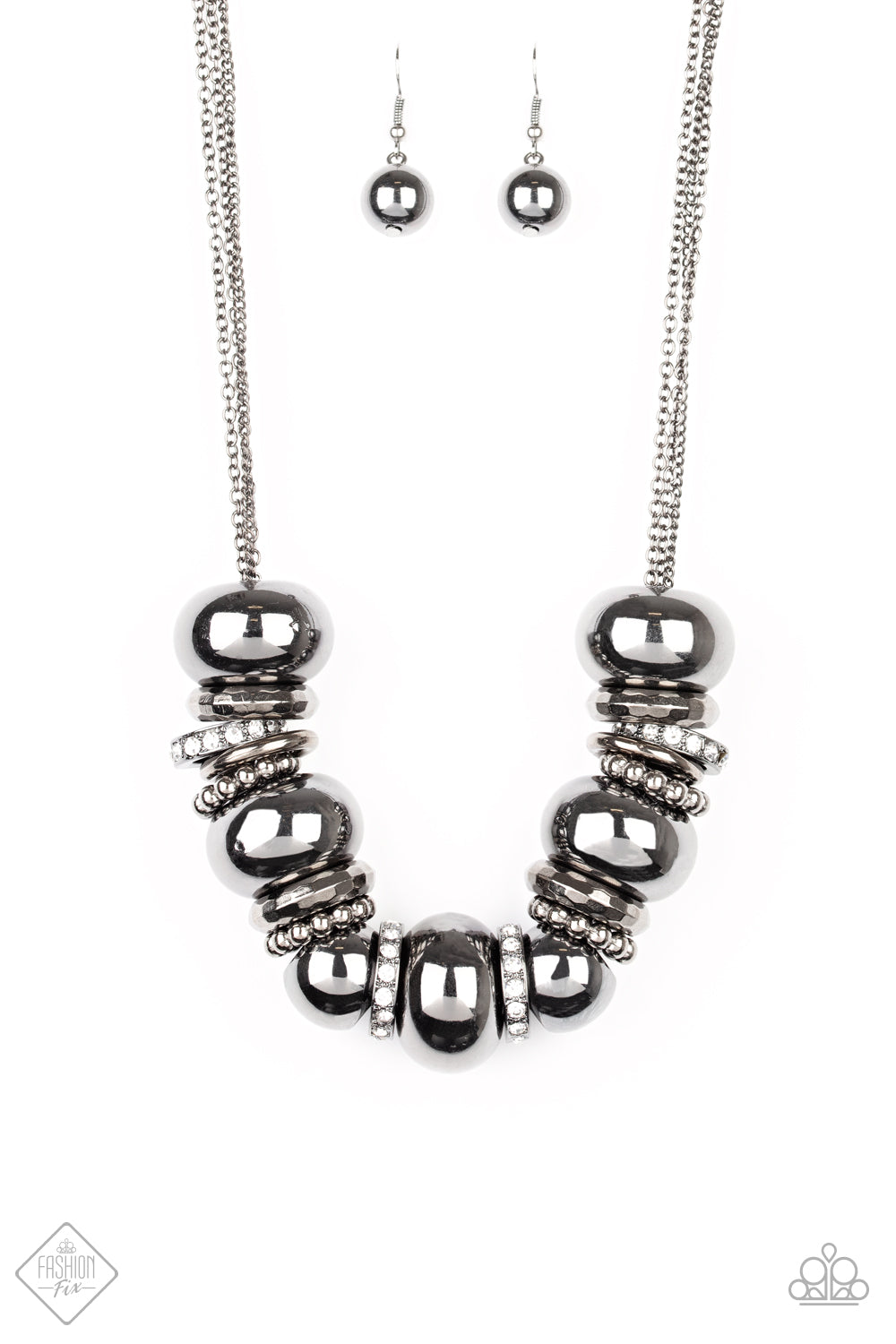 Paparazzi Only The Brave - Black Necklace 