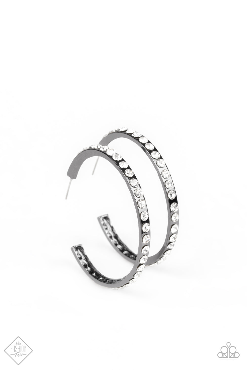 Global Gleam - Black Hoop Earrings