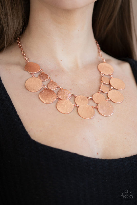 Paparazzi Stop and Reflect - Copper Necklace 