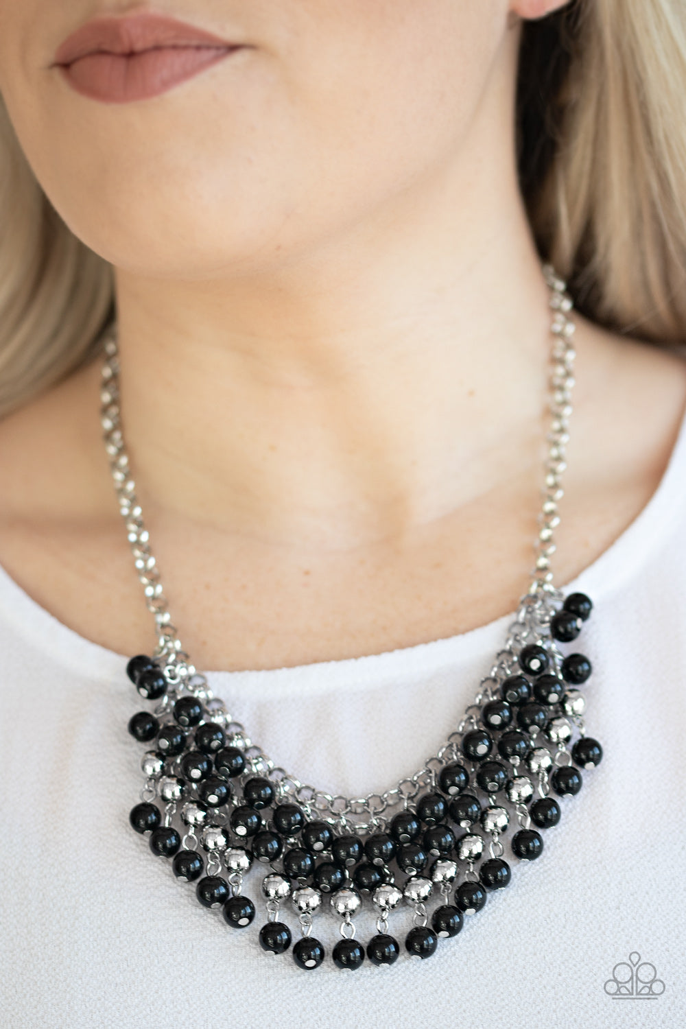 Jubilant Jingle - Black Necklace 