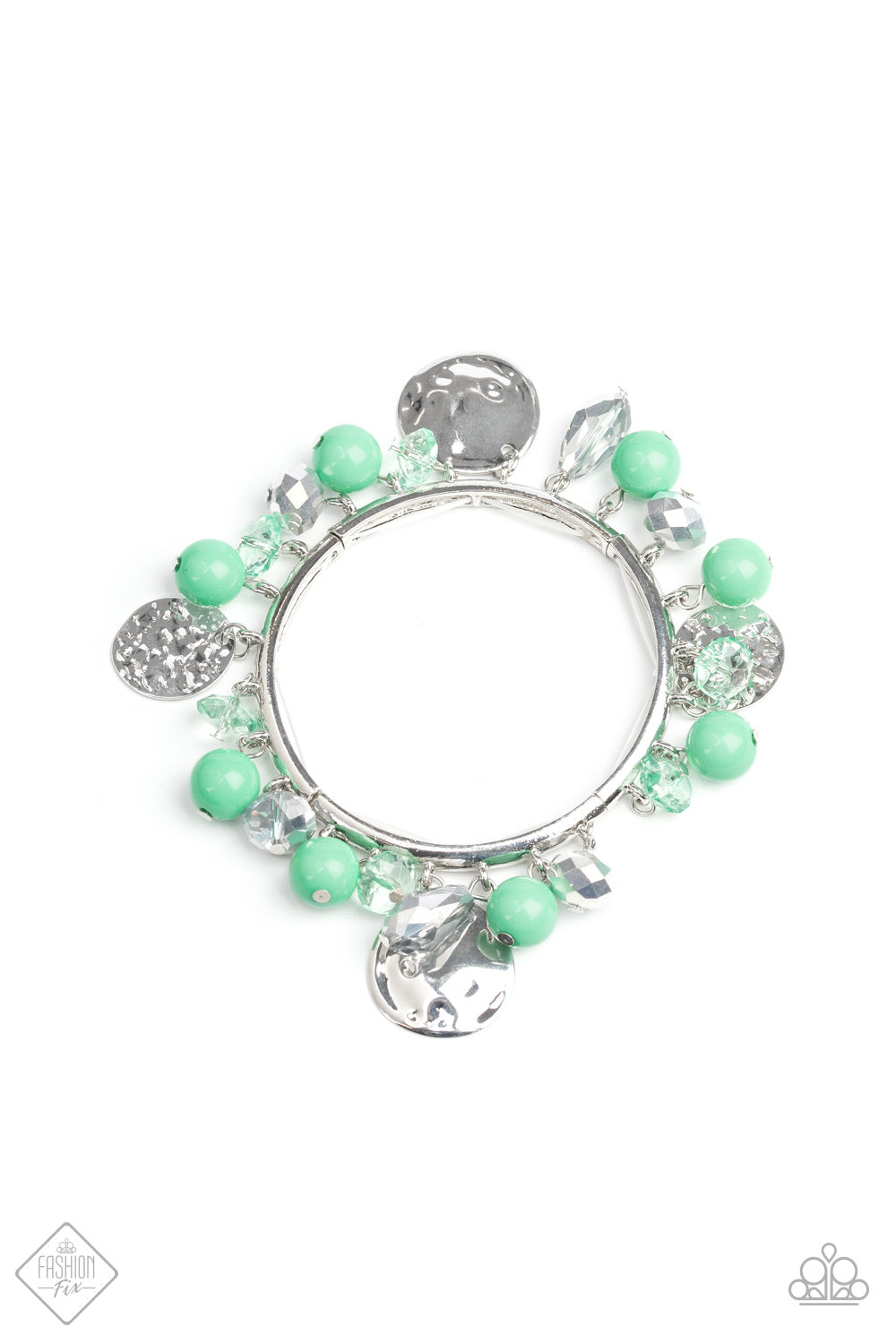 Paparazzi Charming Treasure - Green Bracelet 