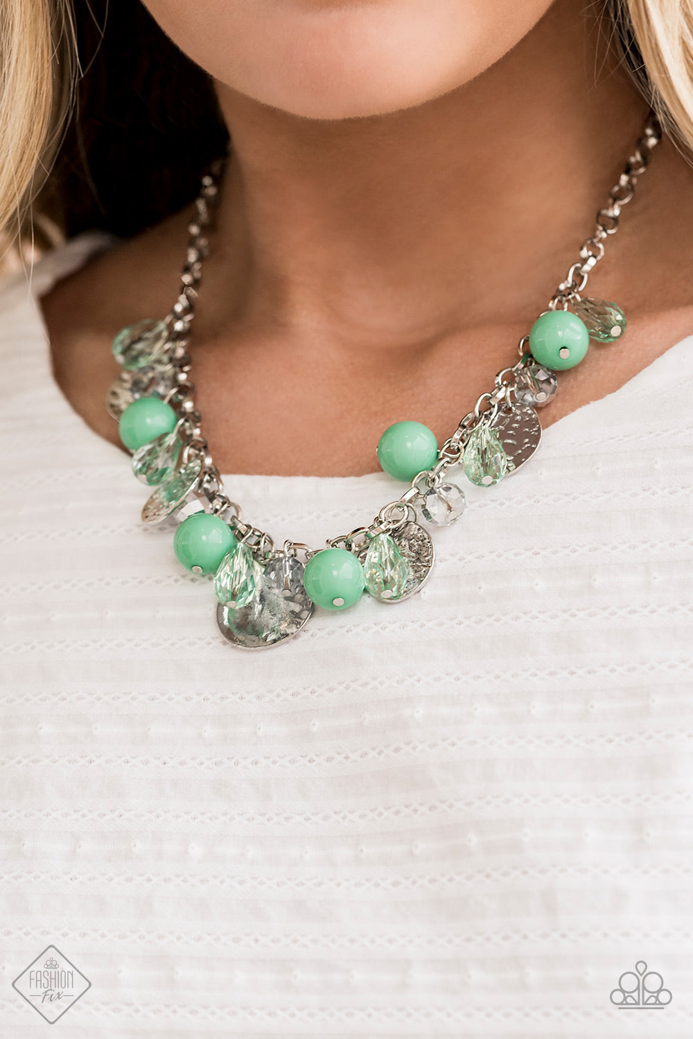 Prismatic Sheen - Green Necklace