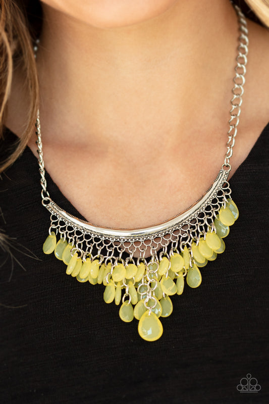 Paparazzi Rio Rainfall - Yellow Necklace 