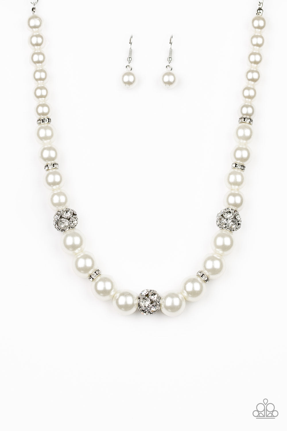 Rich Girl Refinement - White Necklace