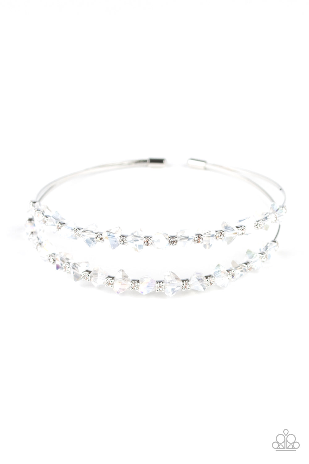 Prismatic Posh - White Bracelet 