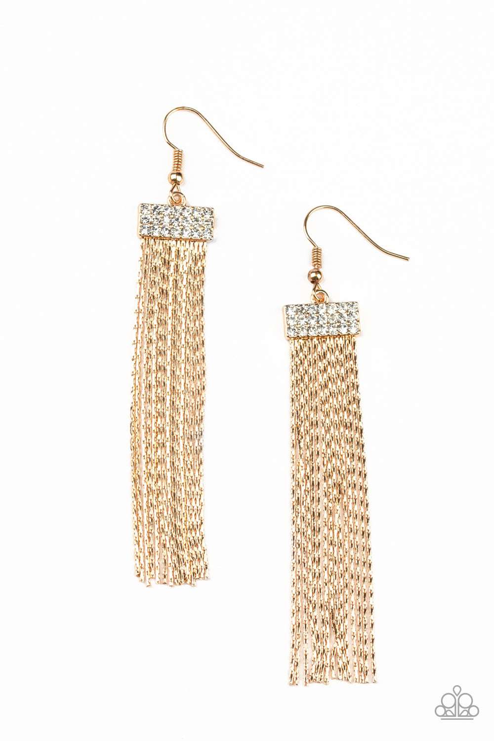 Paparazzi Twinkling Tapestry - Gold Earrings 