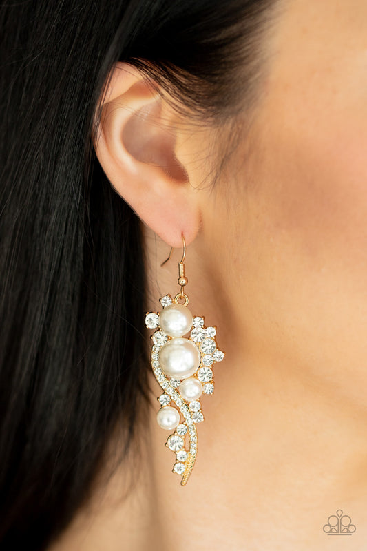 High-End Elegance - Gold Earrings