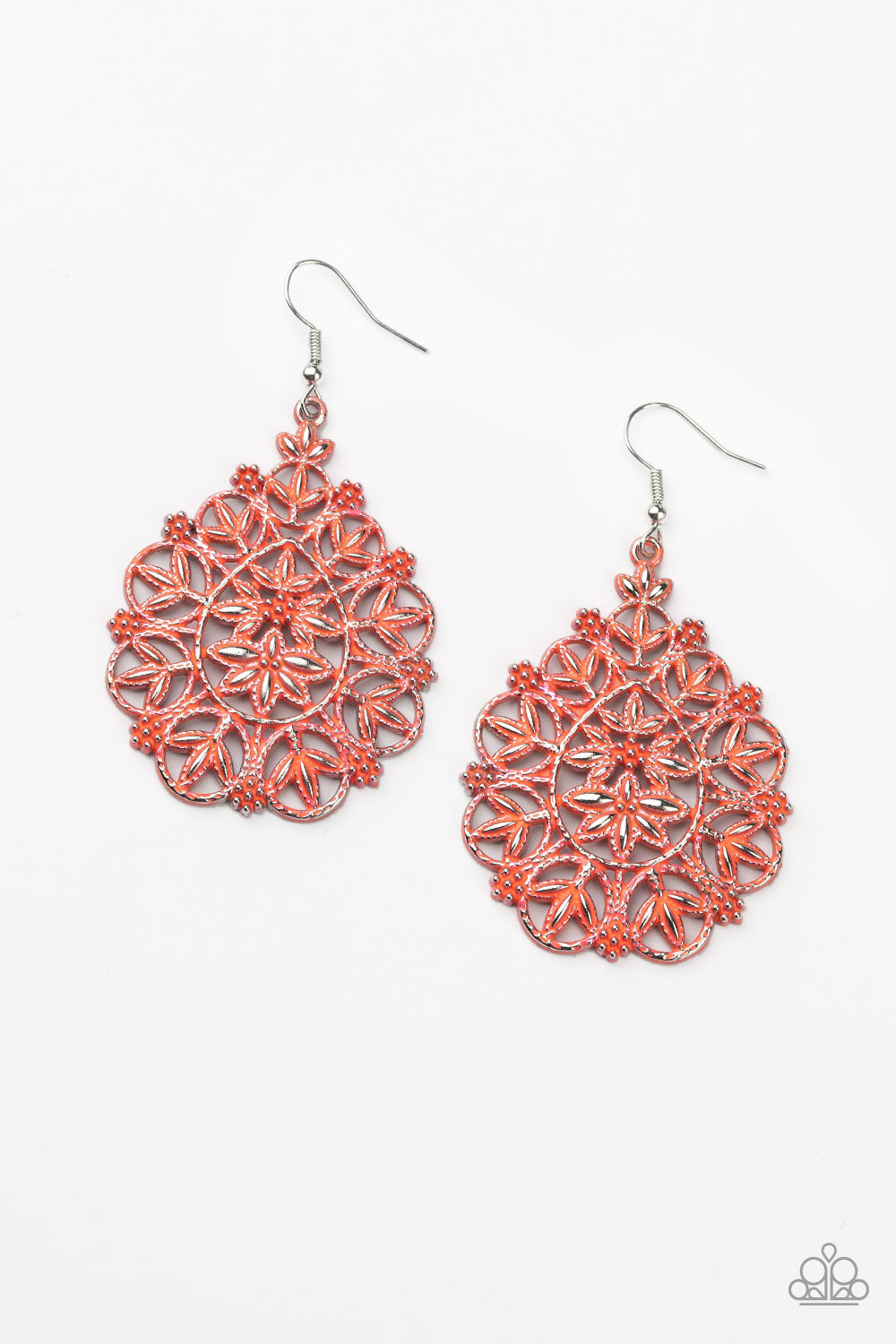 Floral Affair - Orange Earring