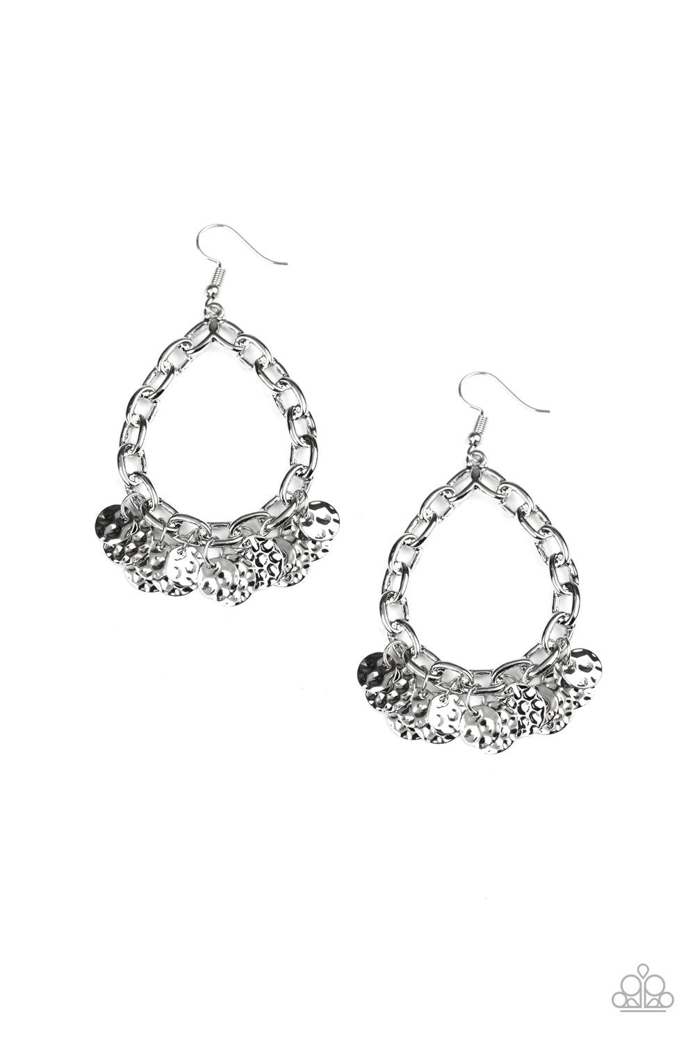 Paparazzi Street Appeal - Silver Earrings 