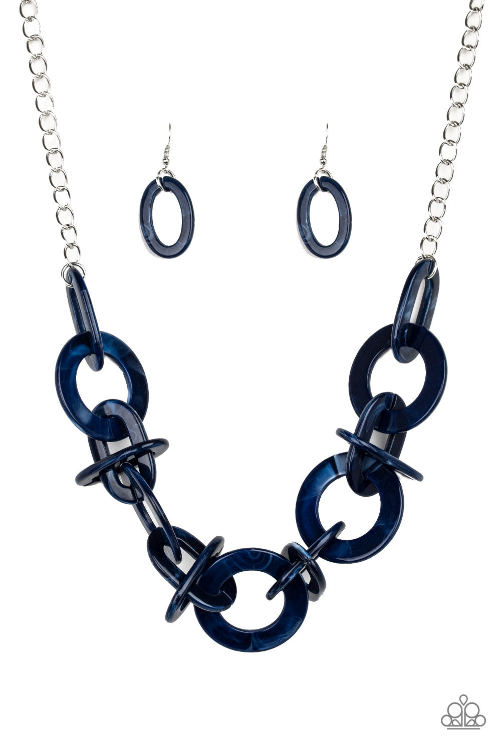 Paparazzi Chromatic Charm - Blue Necklace - Kingdom Bling Showroom