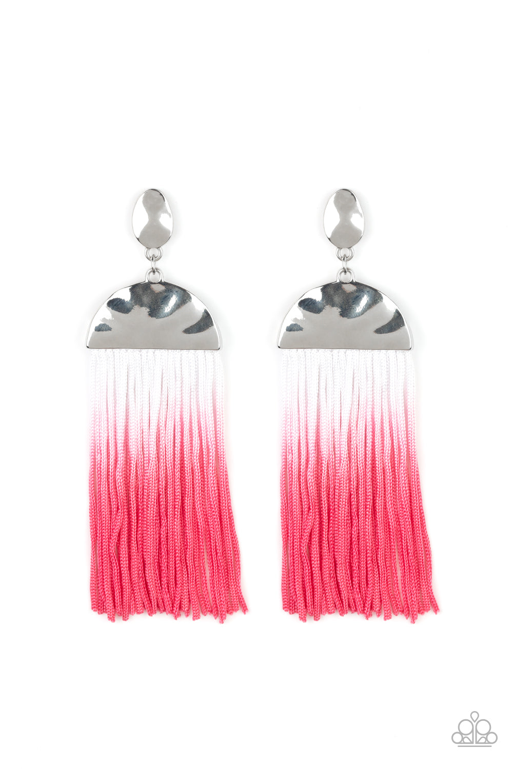 Paparazzi Rope them In - Pink Earrings 