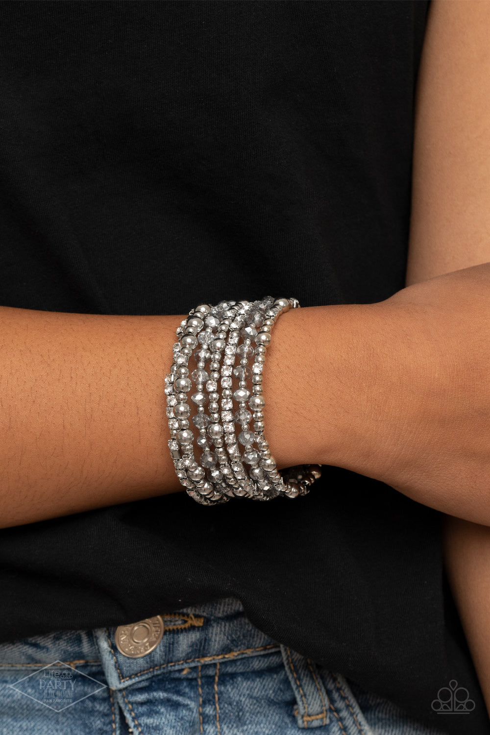 Paparazzi ICE Knowing You - Silver Bracelet 