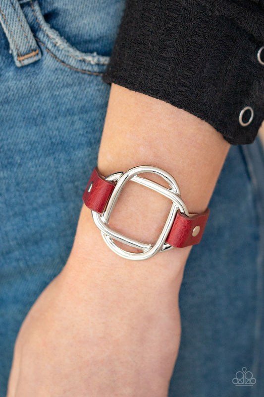 Paparazzi Nautically Knotted - Red Urban Bracelet 