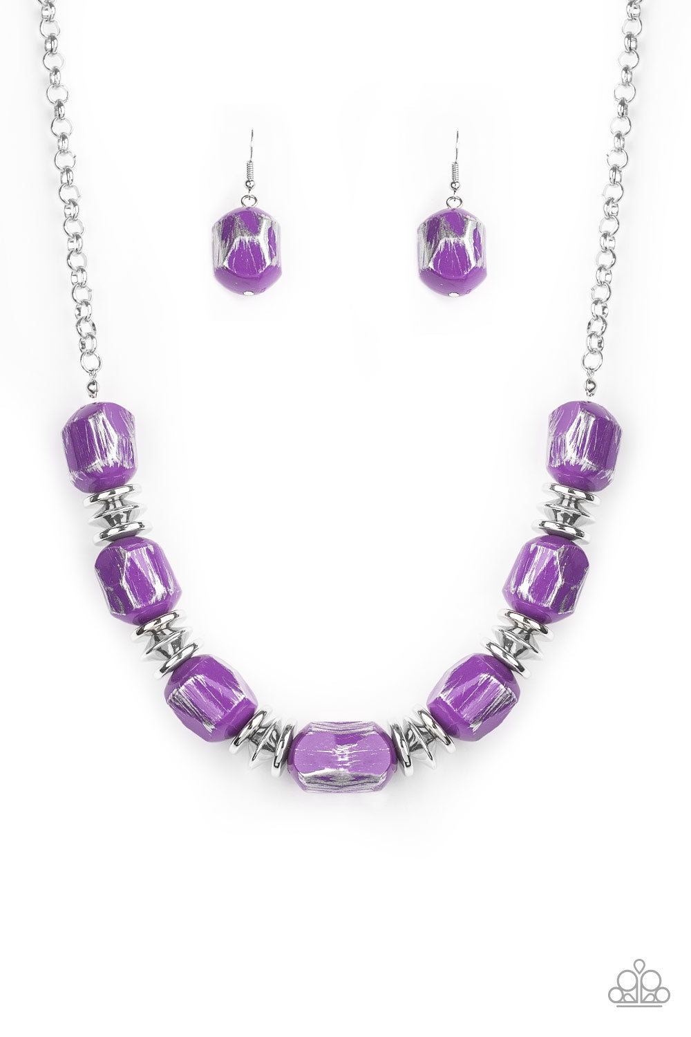 Paparazzi Girl Grit - Purple Necklace