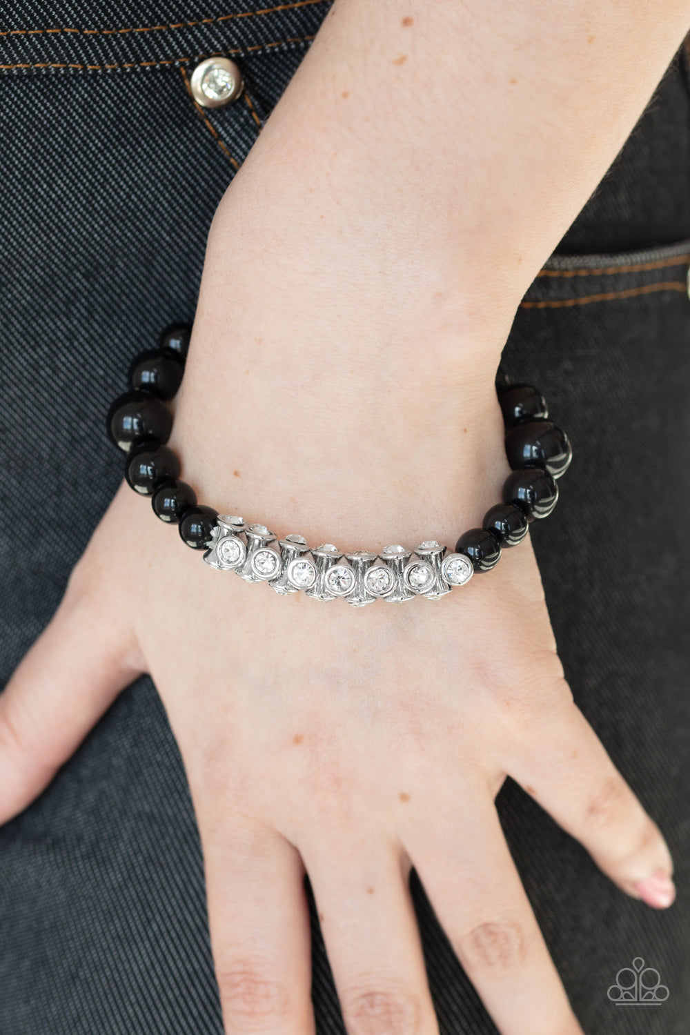 Paparazzi Traffic-Stopping Sparkle - Black Bracelet 