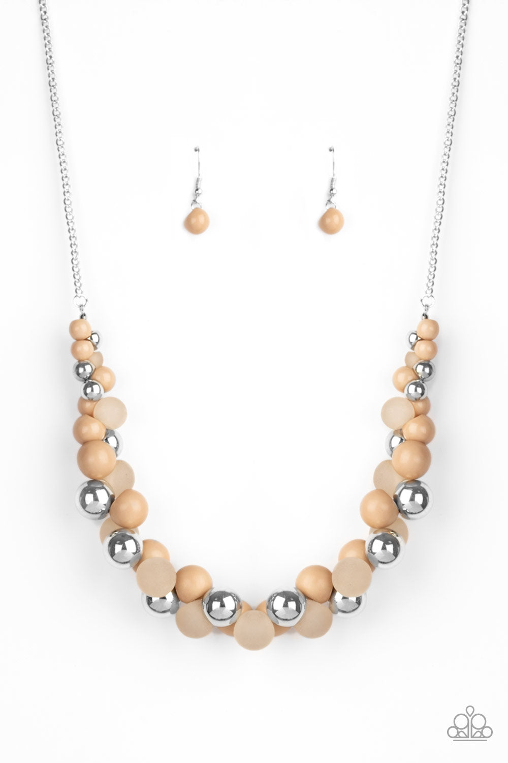 Paparazzi Bubbly Brilliance - Brown Necklace 