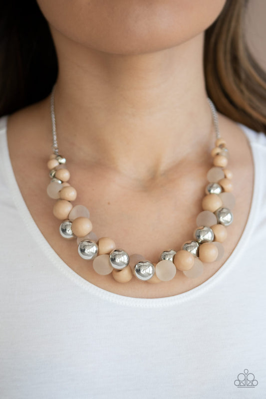 Paparazzi Bubbly Brilliance - Brown Necklace 