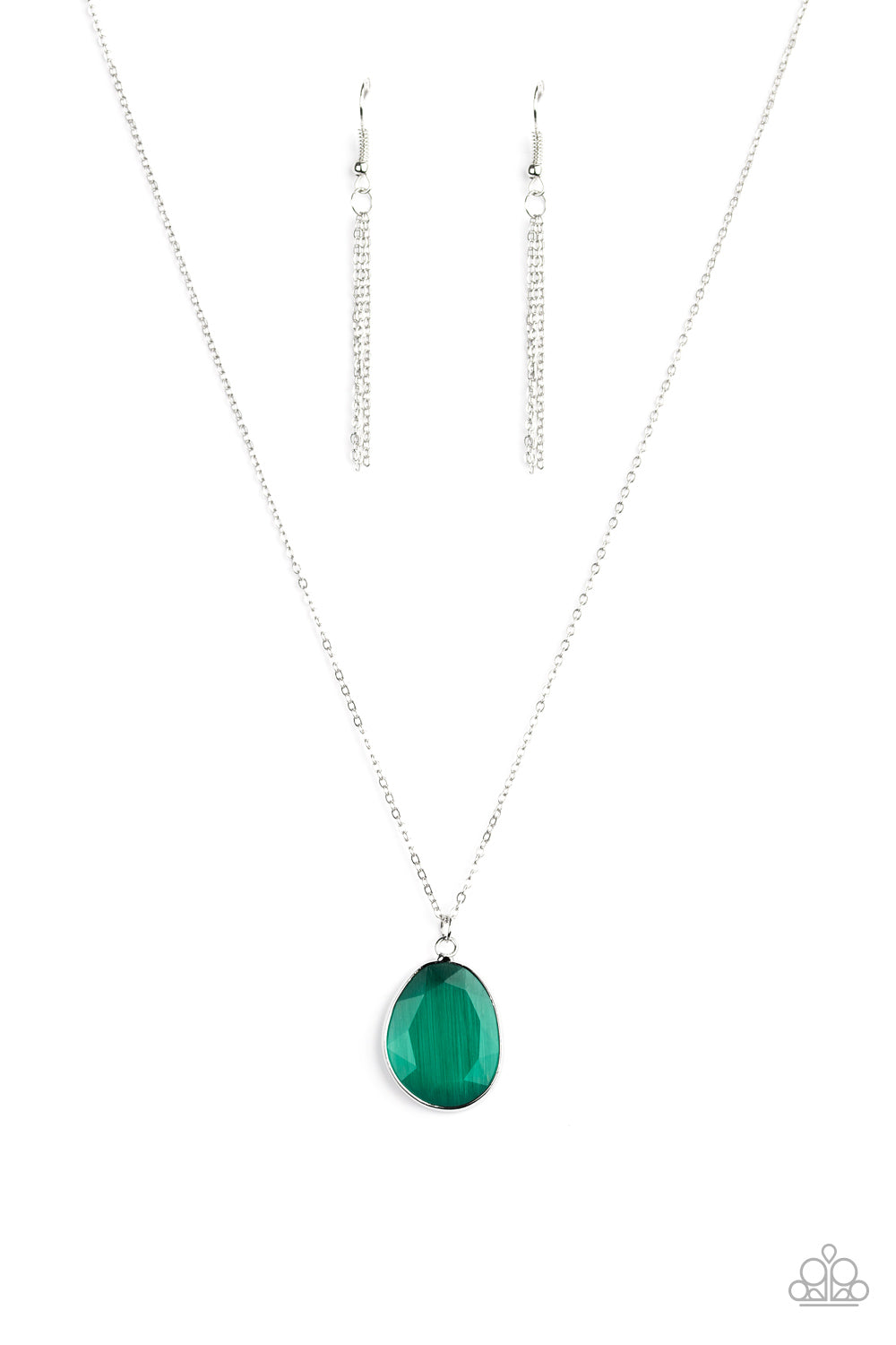 Paparazzi Icy Opalescence - Green Necklace 