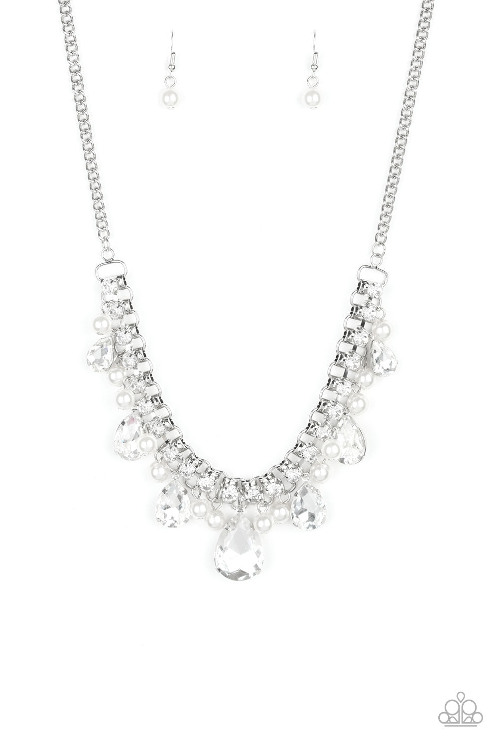 Knockout Queen - White Necklace 
