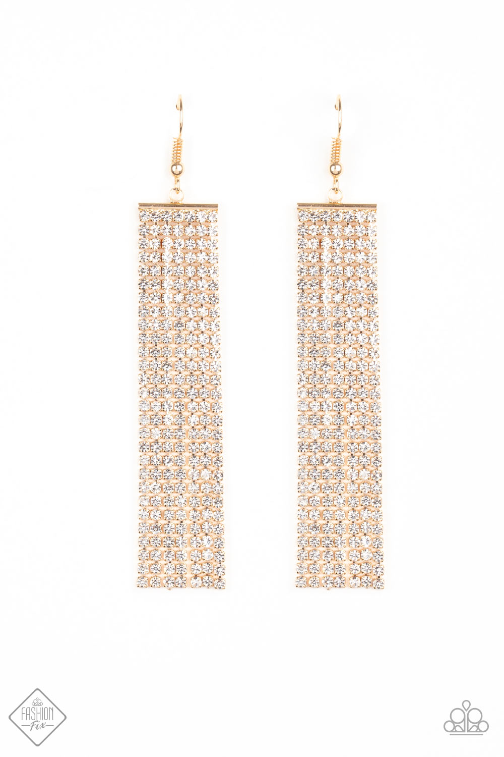 Top-Down Shimmer - Gold Earrings