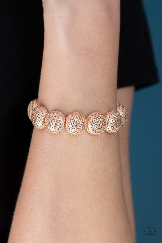 Paparazzi Obviously Ornate - Rose Gold Bracelet 