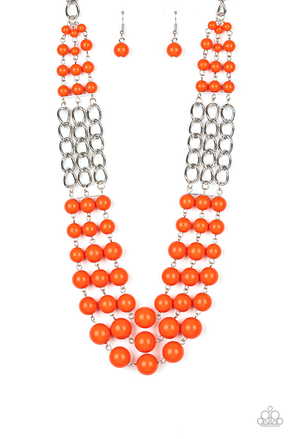 Paparazzi A La Vogue - Orange Necklace 
