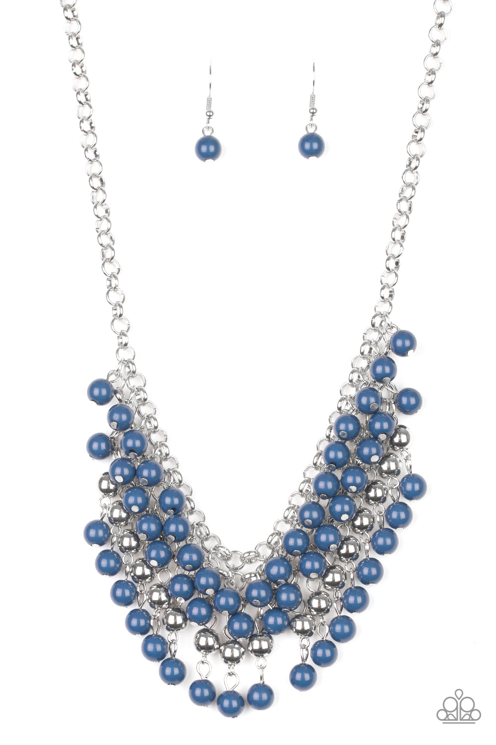 Jubilant Jingle - Blue Necklace 