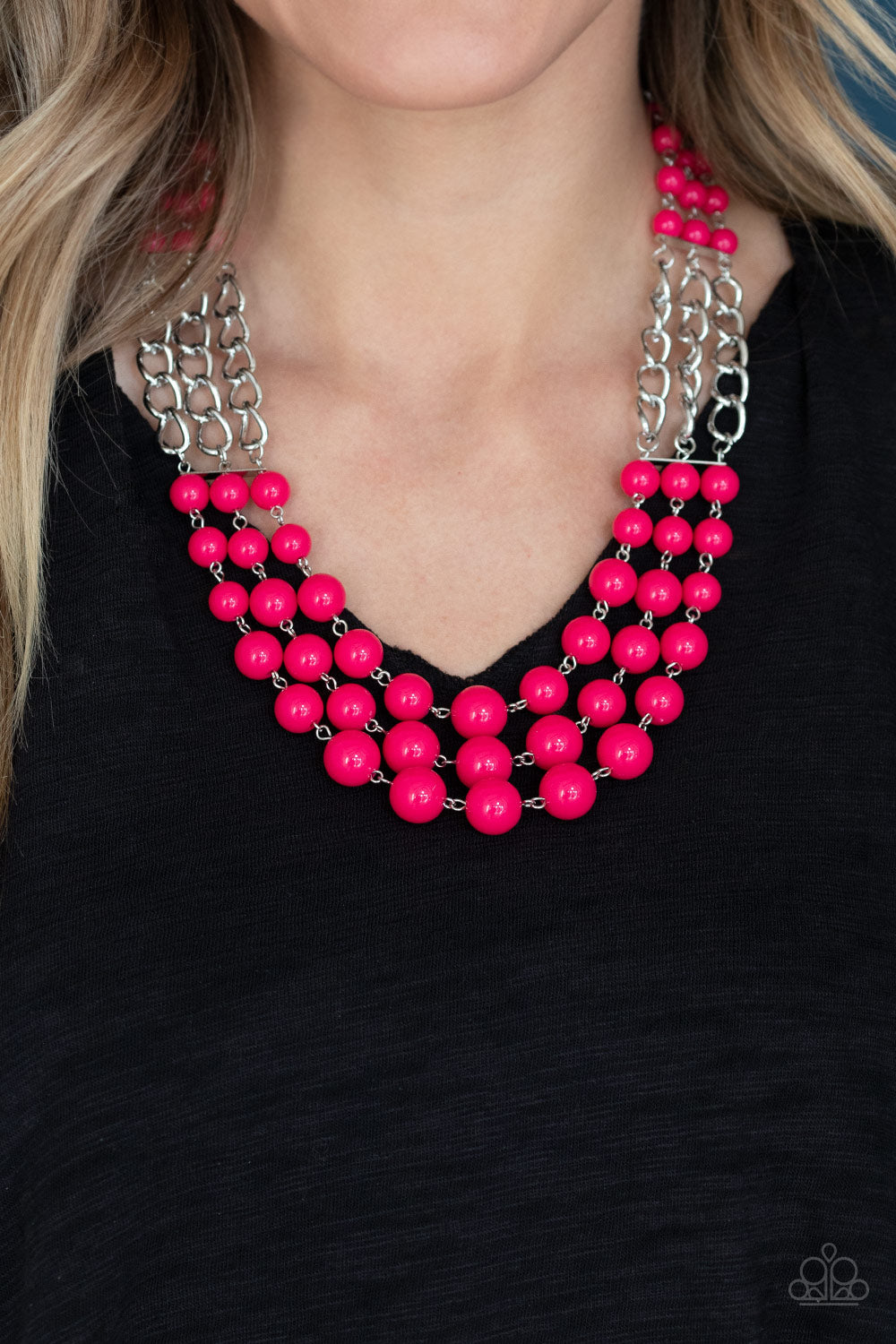 Paparazzi A La Vogue - Pink Necklace 