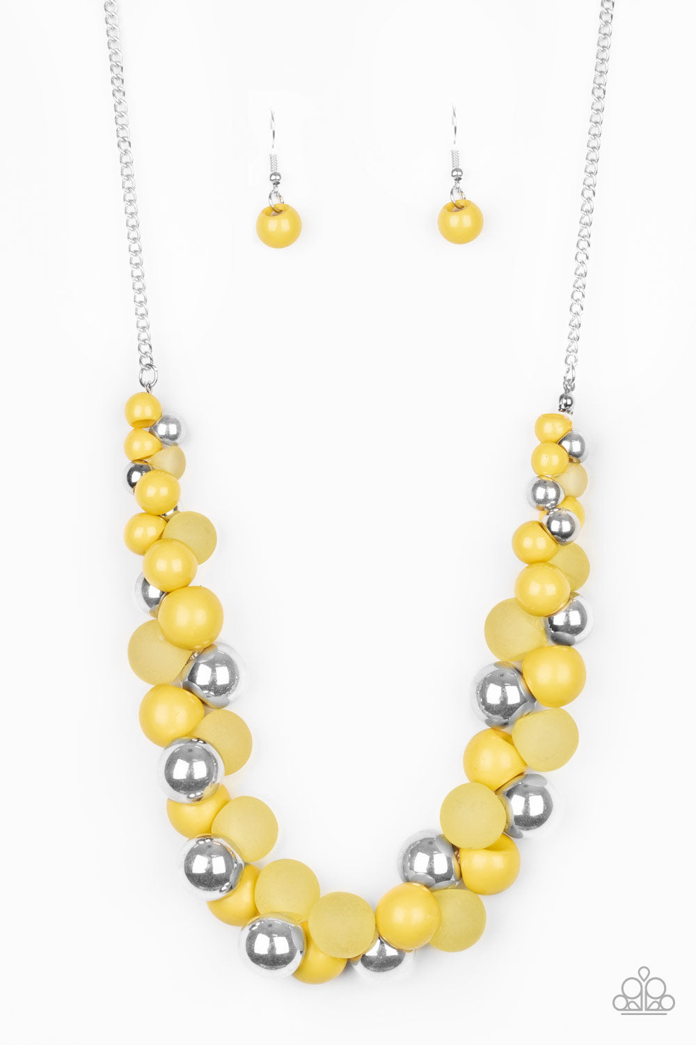 Paparazzi Bubbly Brilliance - Yellow Necklace 