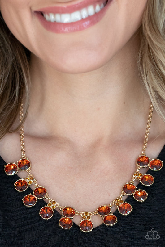 Top Dollar Twinkle - Brown Necklace 