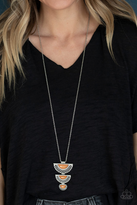 Serene Sheen - Orange Necklace 