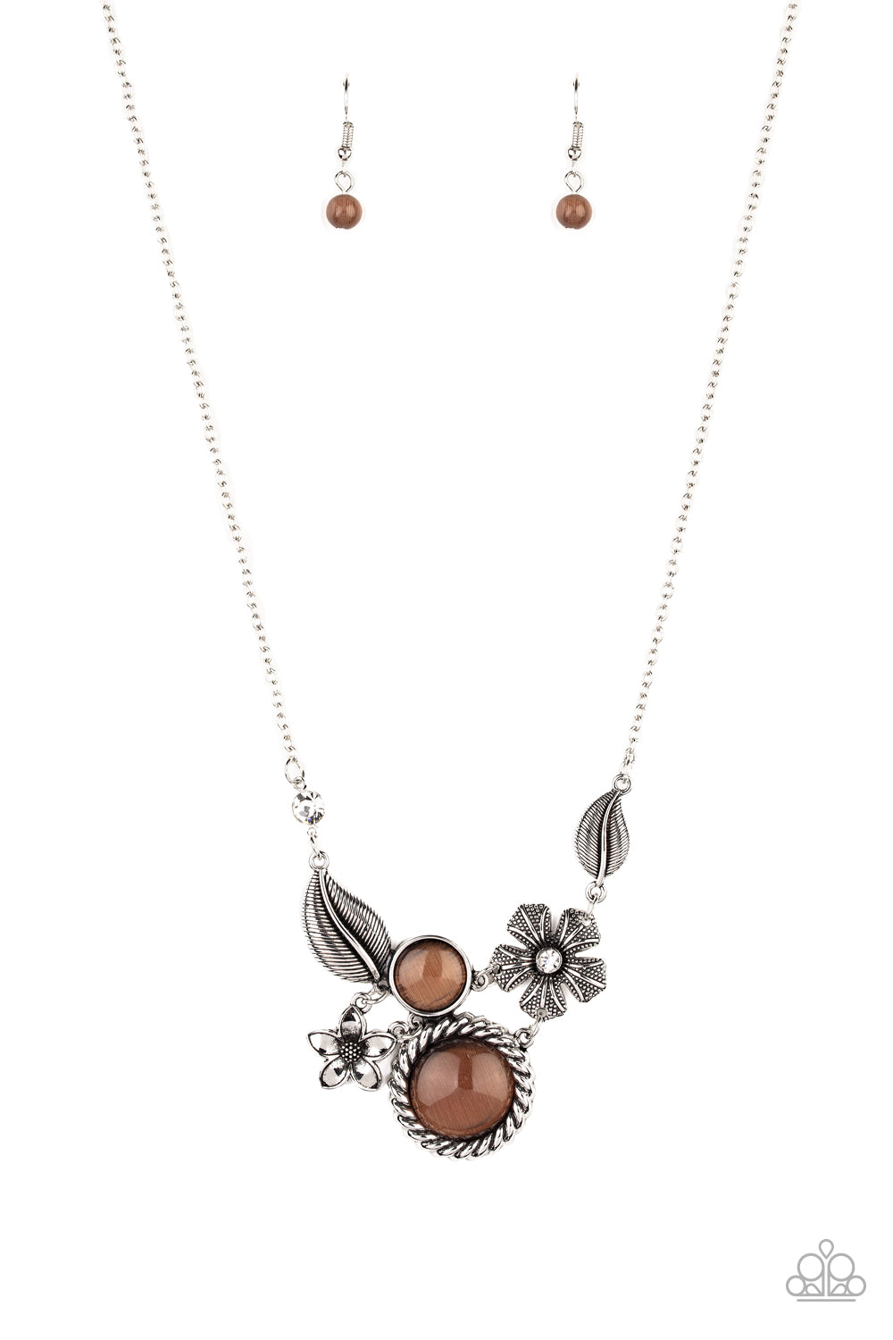 Paparazzi Exquisitely Eden - Brown Necklace 