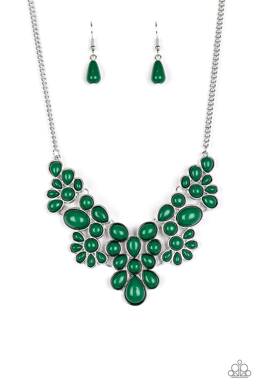 Paparazzi Bohemian Banquet - Green Necklace 