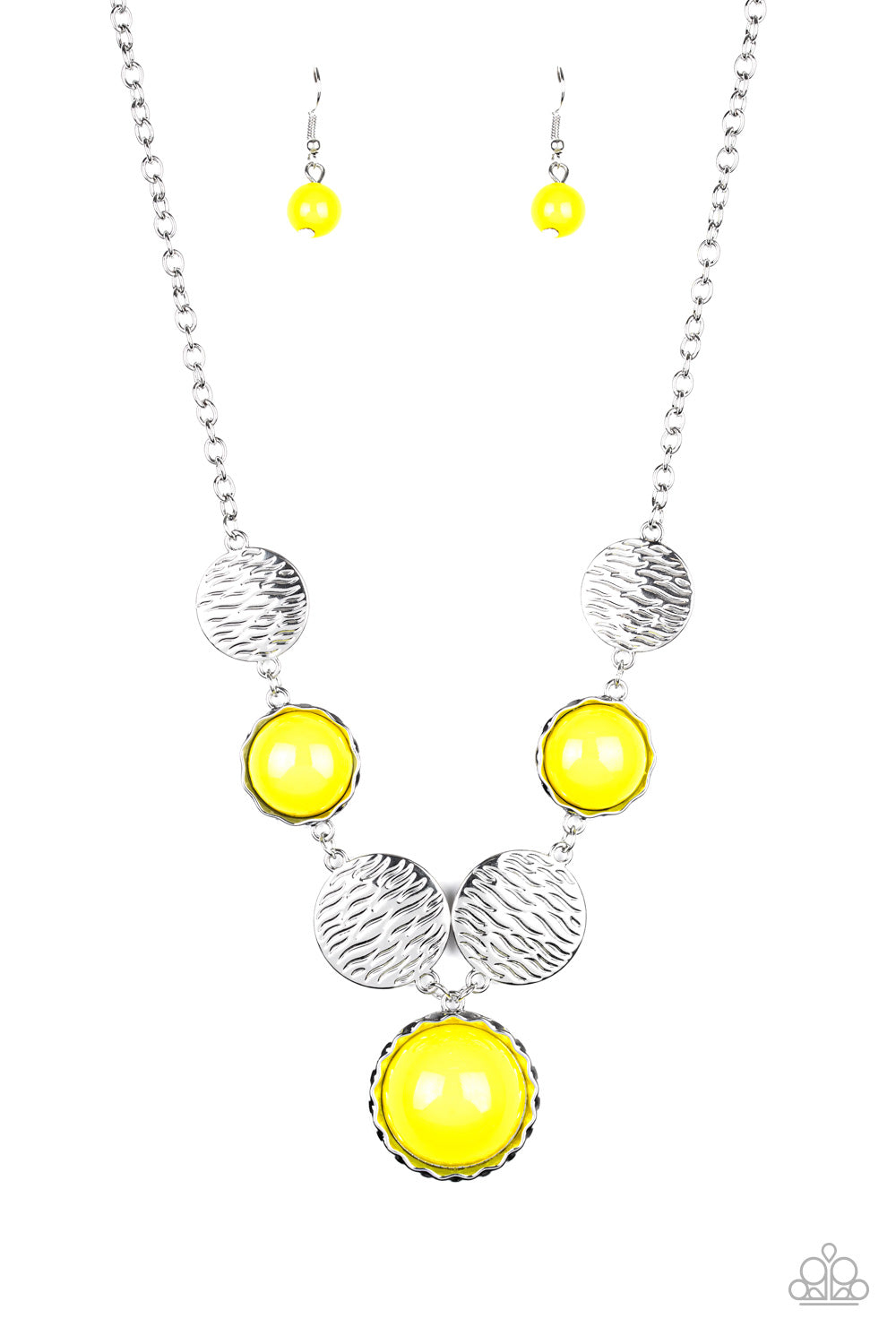 Paparazzi Bohemian Bombshell - Yellow Necklace 