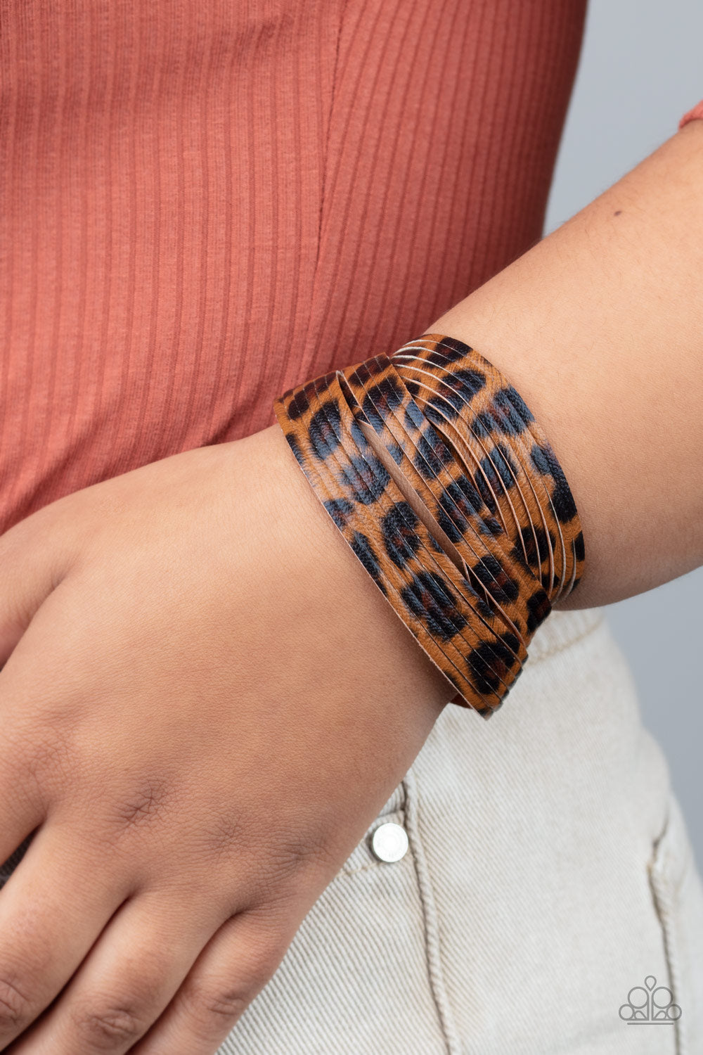 Paparazzi Hey GRRirl - Brown Urban Bracelet 