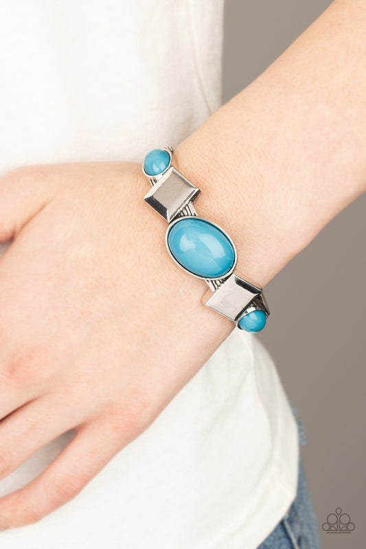 Paparazzi Abstract Appeal - Blue Bracelet 