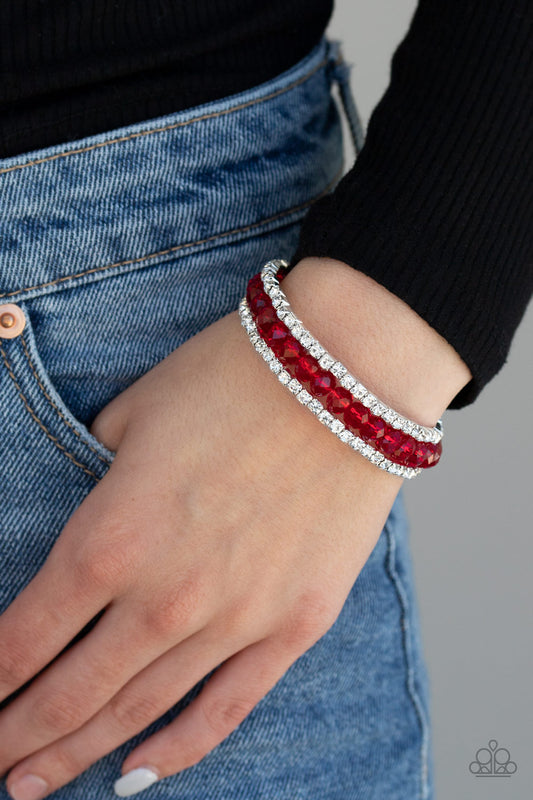 Glam-ified Fashion - Red Bracelet 