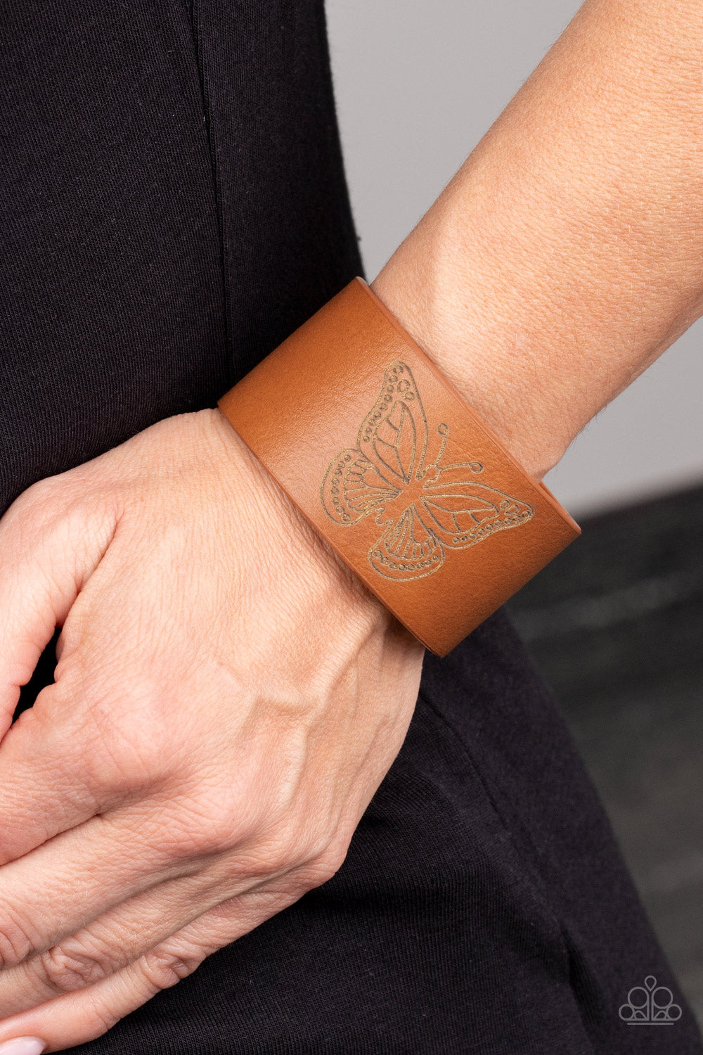 Flirty Flutter - Brown Urban Bracelet
