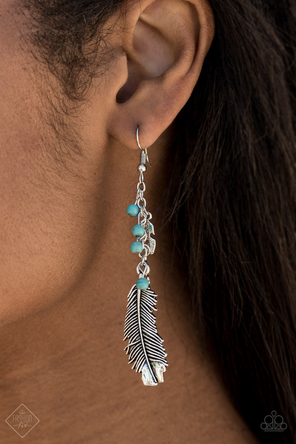 Paparazzi Find Your Flock - Blue Earrings 