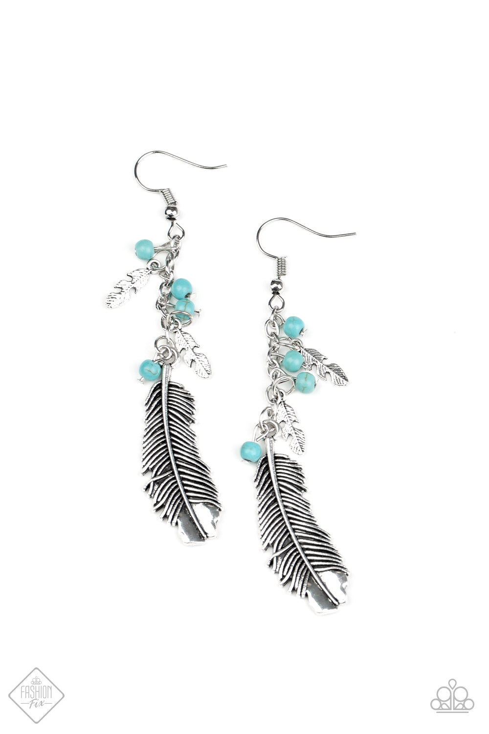 Paparazzi Find Your Flock - Blue Earrings 