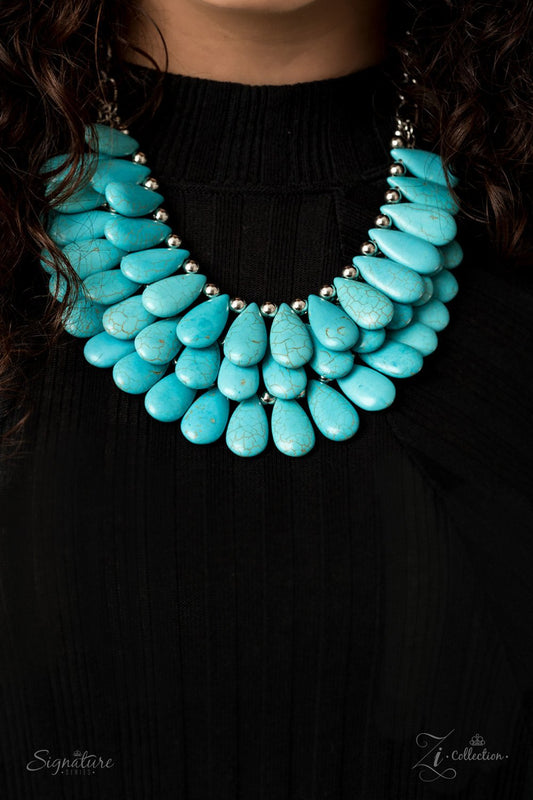 Paparazzi The Amy - Zi Collection Signature Series 2020 - Blue Necklace