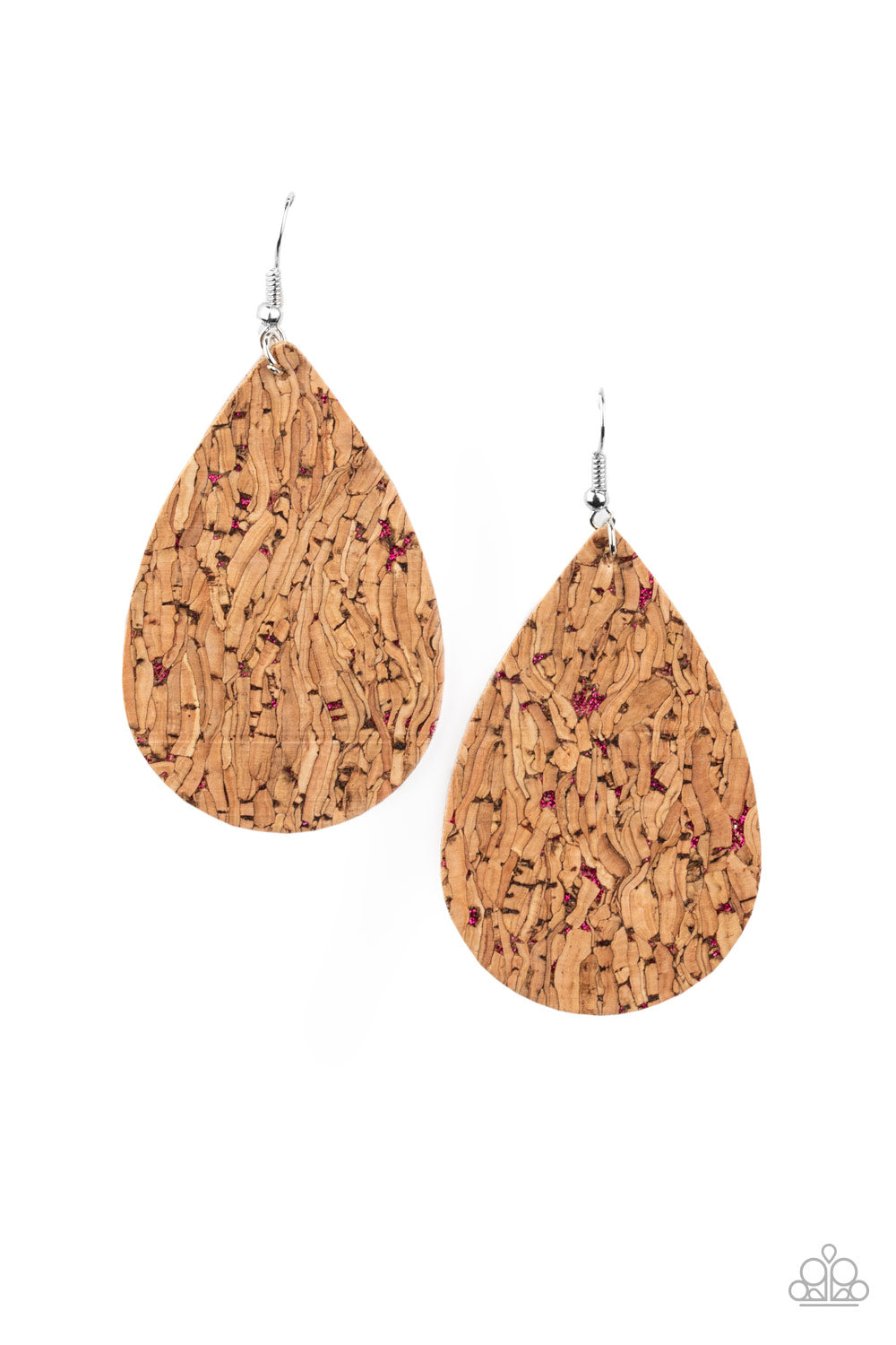 Paparazzi CORK It Over - Pink Earrings