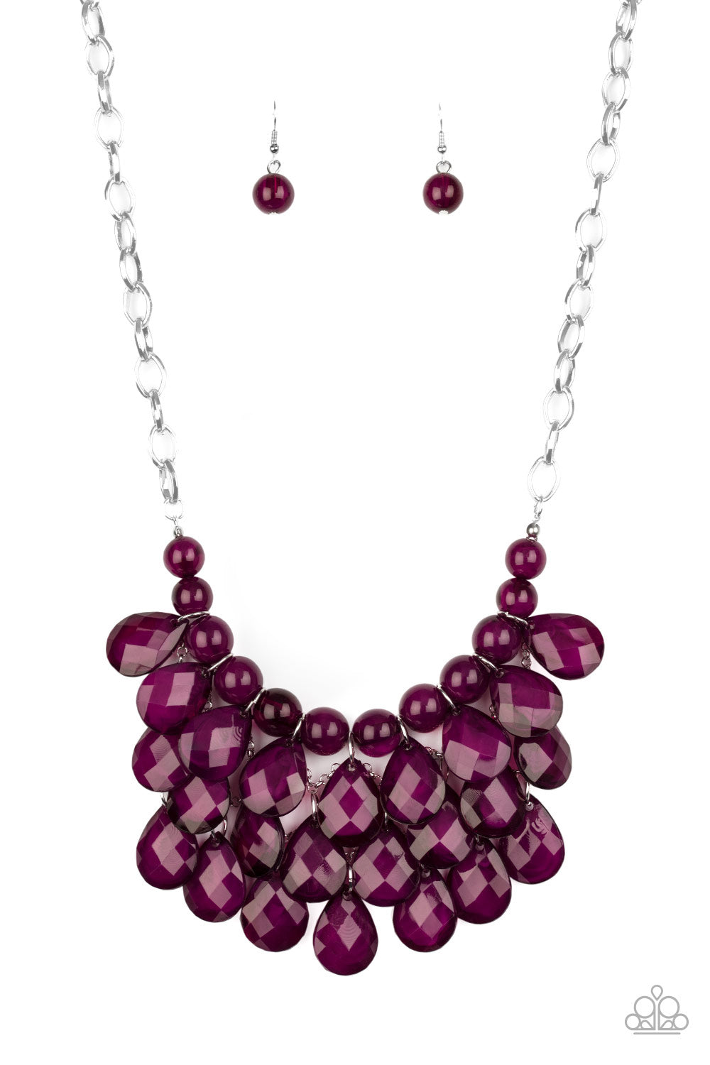 Sorry To Burst Your Bubble - Purple Necklace 