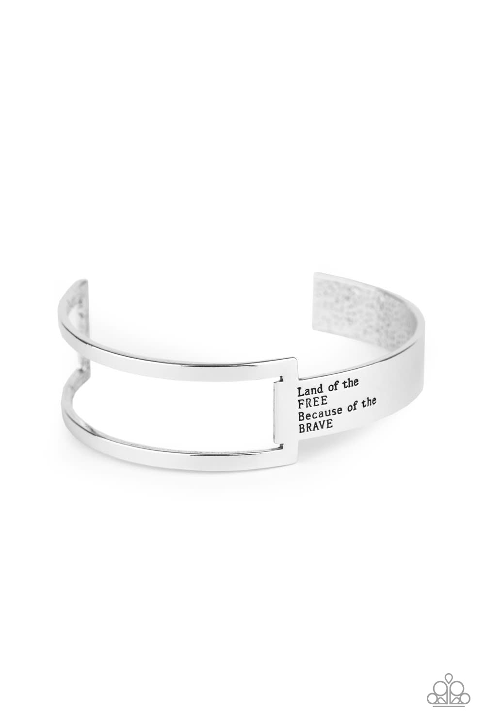 Paparazzi America The BRAVE - Silver Bracelet 