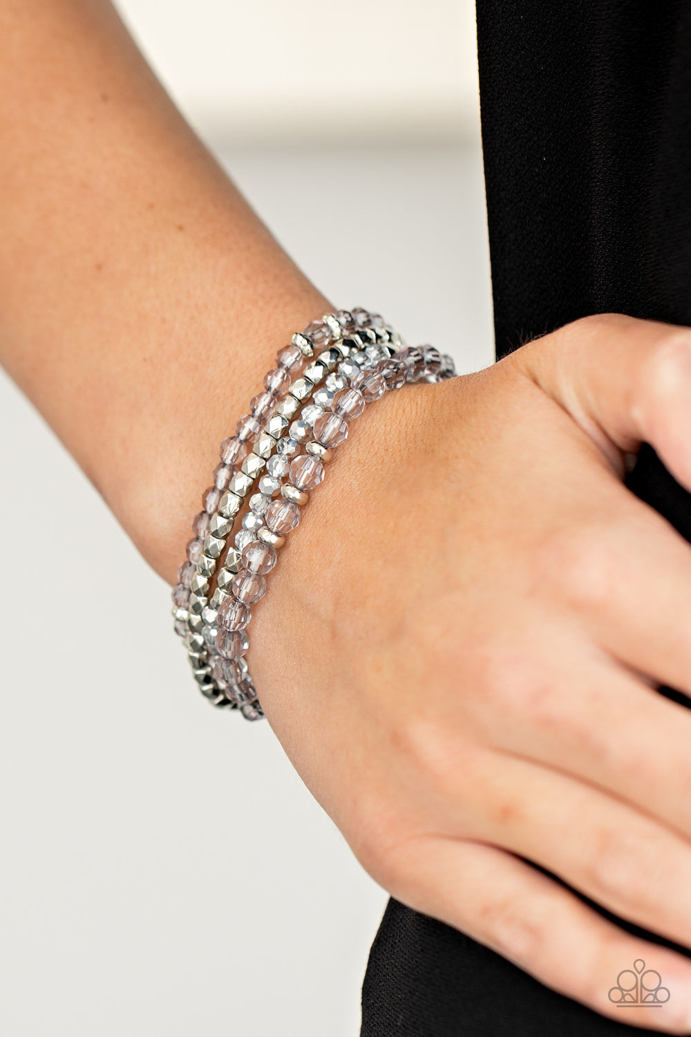 Paparazzi Crystal Crush - Silver Bracelet 