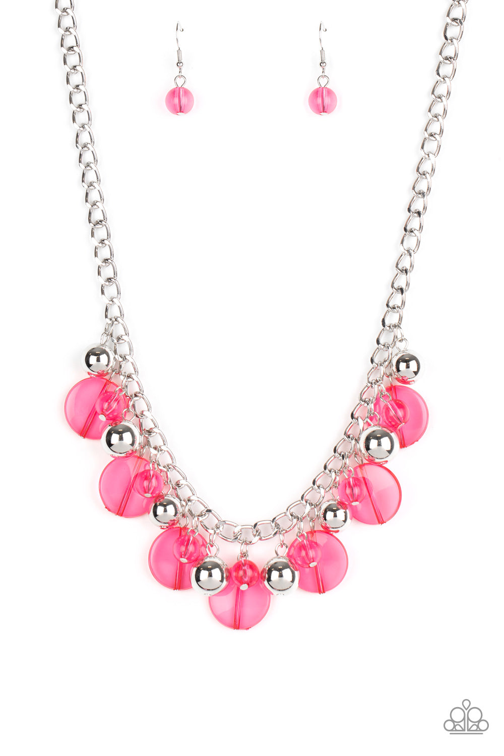 Paparazzi Gossip Glam - Pink Necklace 