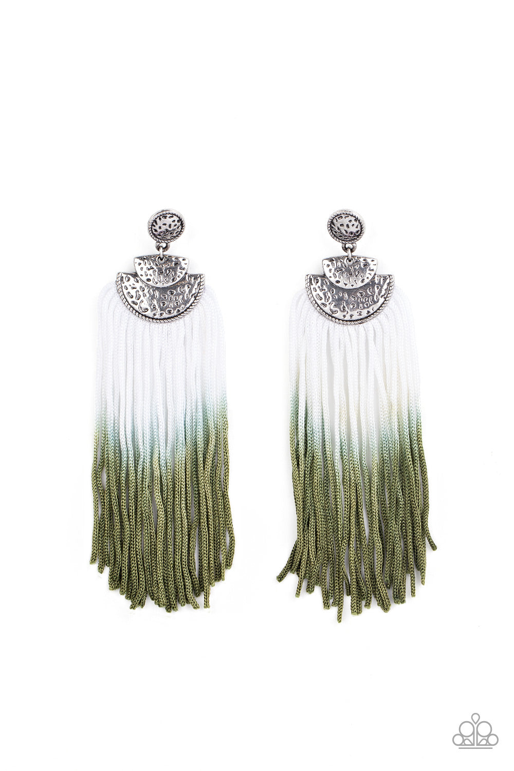 Paparazzi DIP It Up - Green Earrings 