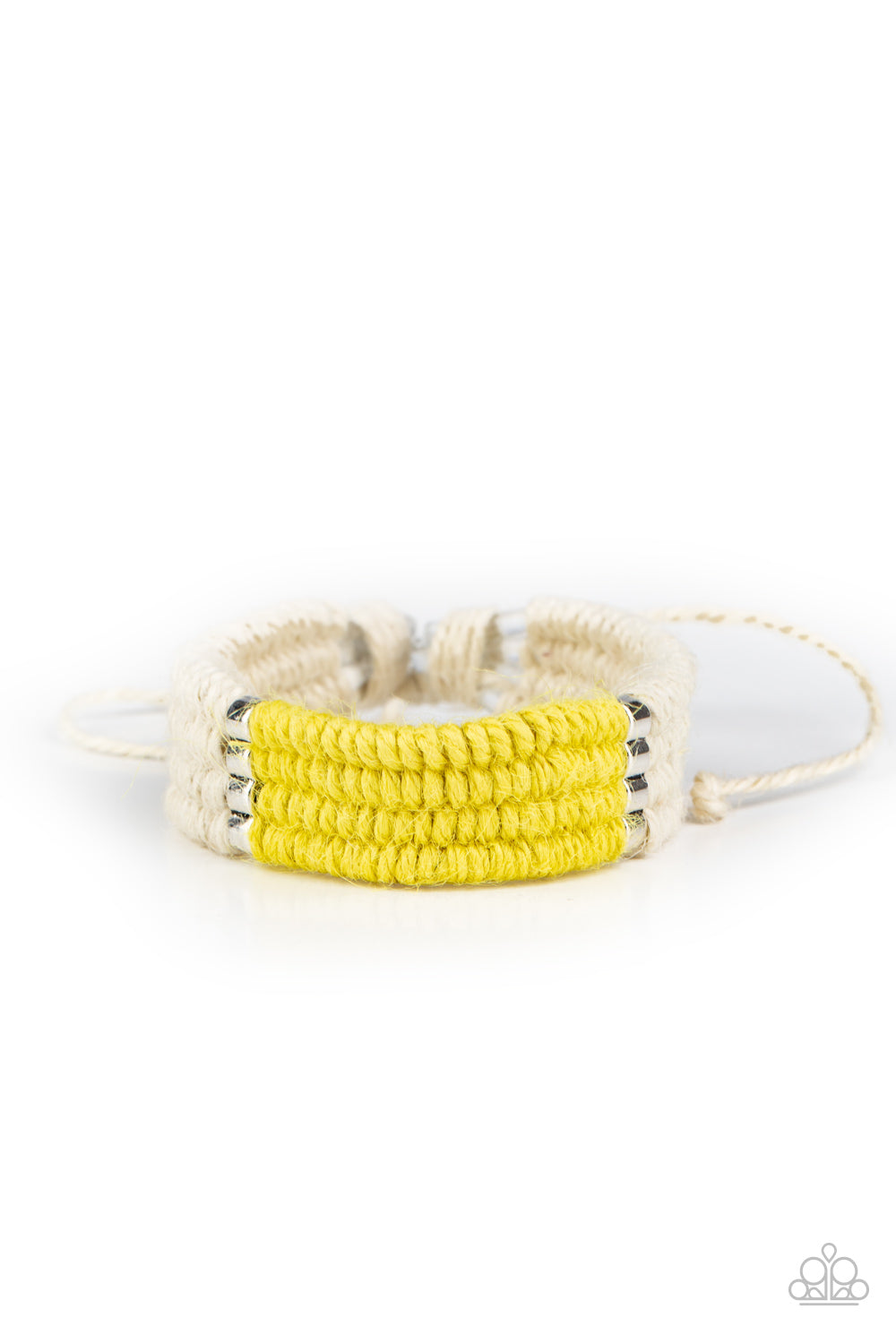 Whimsically Winging It - Yellow Urban Bracelet