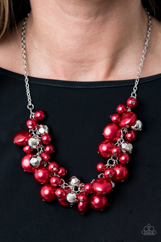 Paparazzi Battle of the Bombshells - Red Necklace