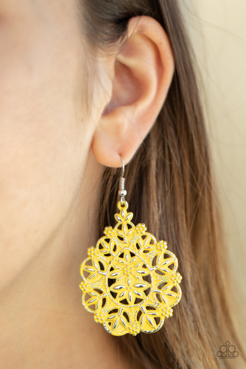 Floral Affair - Yellow Earrings